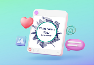 Logo del bando inserito in una cornice stile social 